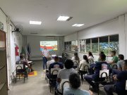 Auditório da empresa momento de confraternização