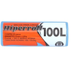 SACO P/LIXO AZ 75X105 RL/25 FD/10 HIPER ROLL 100L SACO P/LIXO AZ 75X105 RL/25 FD/10 HIPER ROLL 100L
