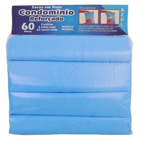 SACO PLAST COND REF 60 AZ PCT/4 RL/25 SACOS