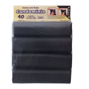 SACO PLAST COND LEVE 40 PT PCT/4 RL/25 SACOS SACO PLAST COND LEVE 40 PT PCT/4 RL/25 SACOS